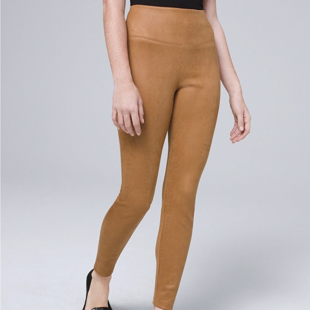 WHBM snake ultra suede legging.